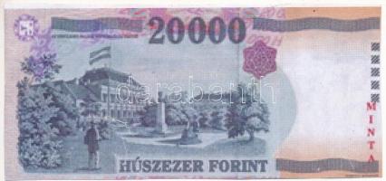 2008. 20.000Ft másolat "MINTA" jelzéssel T:III
