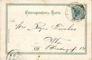 1900 Jihlava, Iglau; Evangl. Kirche, Josef II Denkmal, Heilige Geistkirche, Frauenthor. Art Nouveau,...