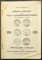 1965 Victor Majetic: Tábori posta Spezial 1914-1918 német nyelvű katalógus tűzött fénymásolata