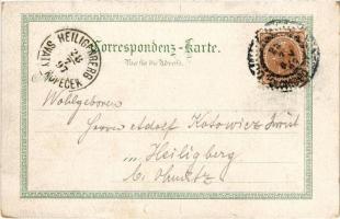 1897 (Vorläufer!) Olomouc, Olmütz; Astronom. Kunstuhr, Rathaus m. Dreifaltigkeitssäule. Regel & ...