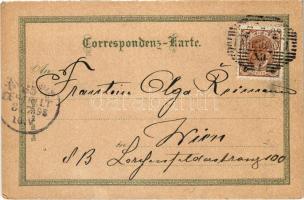 1898 (Vorläufer) Karlovy Vary, Karlsbad; Kaiserbad. Art Nouveau, floral, litho (EK)