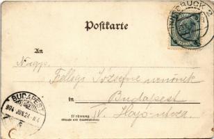 1904 Innsbruck (Tirol), Maria Theresienstrasse / street view, shops (EK)