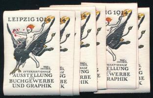 1914 Leipzig, Internationale Ausstellung für Buchgewerbe und Graphik levélzárók, 12 db