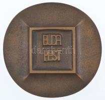 1977. "XVII. FIdem 1977 / Budapest" kétoldalas bronz emlékérem (80-82mm) T:1-