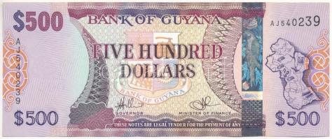 Guyana DN (2011-2018) 500$ AJ 540239 T:III kis folt Guyana ND (2011-2018) 500 Dollars AJ 540239 C:F small spot Krause P#37