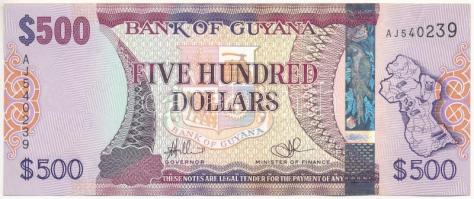 Guyana DN (2011-2018) 500$ "AJ 540239" T:III kis folt Guyana ND (2011-2018) 500 Dollars "AJ 540239" C:F small spot Krause P#37