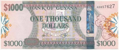 Guyana DN (2011-2019) 1000$ AD 857627 T:III szép papír Guyana ND (2011-2019) 1000 Dollars AD 857627 C:F fine paper Krause P#38