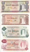 Guyana DN (1989-1996) 1$-20$ (4xklf) T:I,I- Guyana ND (1989-1996) 1 Dollar - 20 Dollars (4xdiff) C:UNC,AU Krause P#21-23, #30