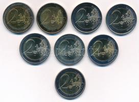 Vegyes: 2011-2014. 2E (8xklf) multicolor festéssel vagy rátéttel a hátoldalán, ebből 5db forgalmi em...