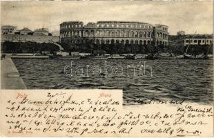 1900 Pola, Pula; Arena / Amfiteátrum / amphitheatre. A. Bonetti (EK)