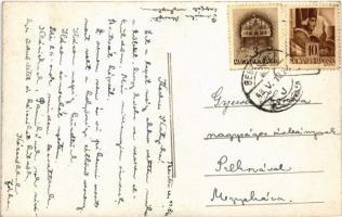 1943 Beszterce, Bistritz, Bistrita; utca, üzletek / street view, shops. photo (fl)