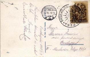 1938 Érsekújvár, Nové Zámky; Zemská nemocnica / Kórház / hospital + "1938 Érsekújvár visszatért...