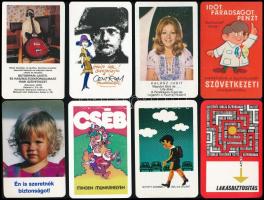 cca 1970-1980 vegyes Kártyanaptár tétel