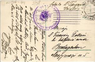 1915 Sarajevo, Rathaus / Viecnica / town hall, bridge + "M. kir. budapesti 29. népfelkelő ezred...