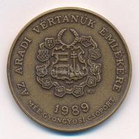 Bognár György (1944-) 1989. "MÉE Gyöngyösi Csoport - Aradi Vértanúk / Poeltenberg Ernő" ké...