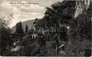 1915 Merano, Meran (Südtirol); Partie an der Gilfpromenade (EK)