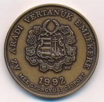 Bognár György (1944-) 1992. "MÉE Gyöngyösi Csoport - Aradi Vértanúk / Dessewffy Arisztid" ...