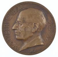 Lapis András (1942- ) 1978. Prof Petri Gábor sebész / Huszonöt éve egyetemi tanár 1978 kétoldalas, öntött bronz emlékérem (82mm) T:1-
