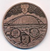 2007. "Hídpénz - Az avatás emlékére 2007. július 22. - Dunavecse" kétoldalas Cu emlékérem ...