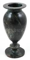 Zsírkő váza, kopásokkal, m: 27 cm.