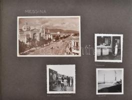 1937 Olaszországi utazás képei (Velence, Trieszt, Fiume, Nápoly, Firenze, stb.), kb. 130 db fotó, ve...