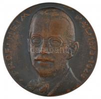 Reményi József (1887-1977) 1930. Prof Heim Pál 1875-1929 / Szeretetteljes megemlékezésűl Faludi Géza 1930 kétoldalas, öntött bronz emlékérem (~87mm) T:2