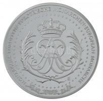 DN "Európai monarchiák - Ferenc József" kétoldalas, ezüstözött, részben aranyozott fém eml...