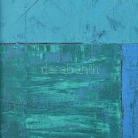 Győrffy Sándor (1951-): Diagonális 2, 2005. Akril, vászon, jelzett a hátoldalán. Reprodukálva: Győrf...