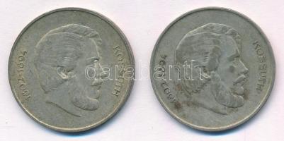 1947. 5Ft Ag "Kossuth" (2x) T:2-,3 patina Adamo F8.1