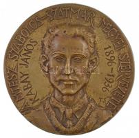 Tóth Sándor (1933-2019) DN Kabay János 1896-1936 - A MTESZ Szabolcs-Szatmár Megyei Szervezete egyoldalas, öntött bronz plakett (86-87mm) T:1-