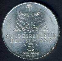 NSZK 1971. 5M "Dürer" Ag T:1