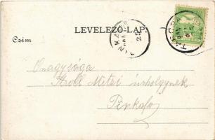 1904 Tarcsa, Tatzmannsdorf; Karolina Villa, Gyógyudvar, Sétatér / Kursalon, Promenade, spa. Art Nouv...