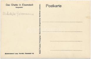 Kismarton, Eisenstadt; Das Ghetto. Robert Forstner Photograph, Buchdruckerei Leop. Horváth / A régi ...