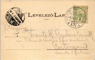 1903 Csobánc, vár, Kisfaludy S. "Csobánc" c. regéjének bevezető versszaka. Mérei Ignác 89....