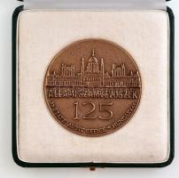 1995. "Az Állami Számvevőszék 125. évfordulójára" egyoldalas, bronz emlékérem eredeti tokb...