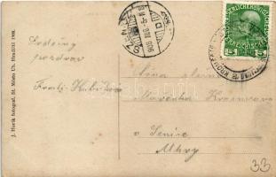 1908 Kromeríz, Pozdrav z Jubilejní vystavy / Jubilee exhibitions, Vilem Povondra. photo