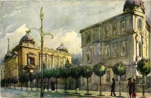 1921 Beograd, Belgrad, Belgrade; Star i novi kralj. dvor / old and new royal palace s: J. Kratina (EK)
