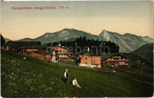 1918 Zillertal, Alpengasthaus Astegg / alpine hotel, inn (EB)