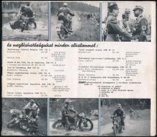 cca 1940 Zündapp motorkerkékpár prospektus. Nürnberg, Zündapp-Werke G. M. B. H.,(Rudolf Kern-ny.), f...