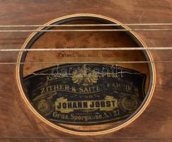 Johann Jobst régi citera, felújítandó, 47x32cm