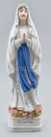 Porcelán Mária szobor, kopott, jelzés nélkül, m: 19 cm