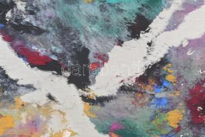 Rubint Ávrahám Péter (1959-): Korlátok nélkül, 1997. Olaj, papír, jelzett, kartonra kasírozva, 66x91...