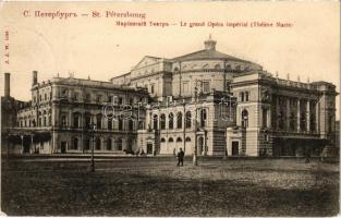 1906 Saint Petersburg, St. Petersbourg, Leningrad, Petrograd; Le grand Opéra Impérial (Théatre Marie) / operahouse, theater (Rb)