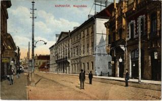 1916 Kaposvár, Megyeháza, Neumann Elek a Menyasszonyhoz, Fekete Lajos és Soós Lajos könyvkötészet üzlete (EK)