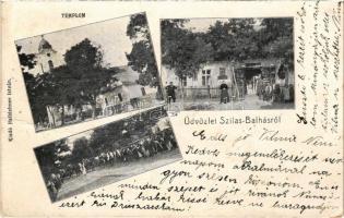 1906 Szilasbalhás (Mezőszilas), templom, búcsú, Halblehner István üzlete (?) és saját kiadása (fa)