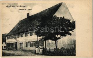 1918 Wiblingen (Ulm), Gasthaus Löwen / inn