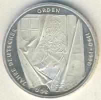 NSZK 1990. 10M "800 Jahre Deutscher Orden" Ag T:1