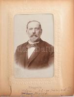 1860-1960 A Hieronymi, Kléger és a Weininger család fotóalbuma a család tagjait ábrázoló 39, részben...