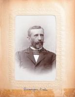 1860-1960 A Hieronymi, Kléger és a Weininger család fotóalbuma a család tagjait ábrázoló 39, részben...