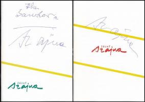 Josef Szajna kiállítási katalógus, 3 db füzet. Mindhárom a művész, Josef Szajna (1922-2008) által al...